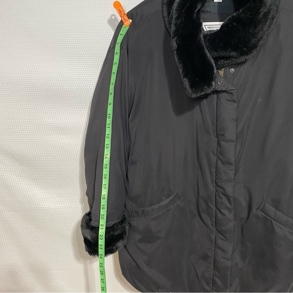 J. Percy For Marvin Richards Vintage  Women’s DOWN coat Fur trim Size L - Picture 11 of 14